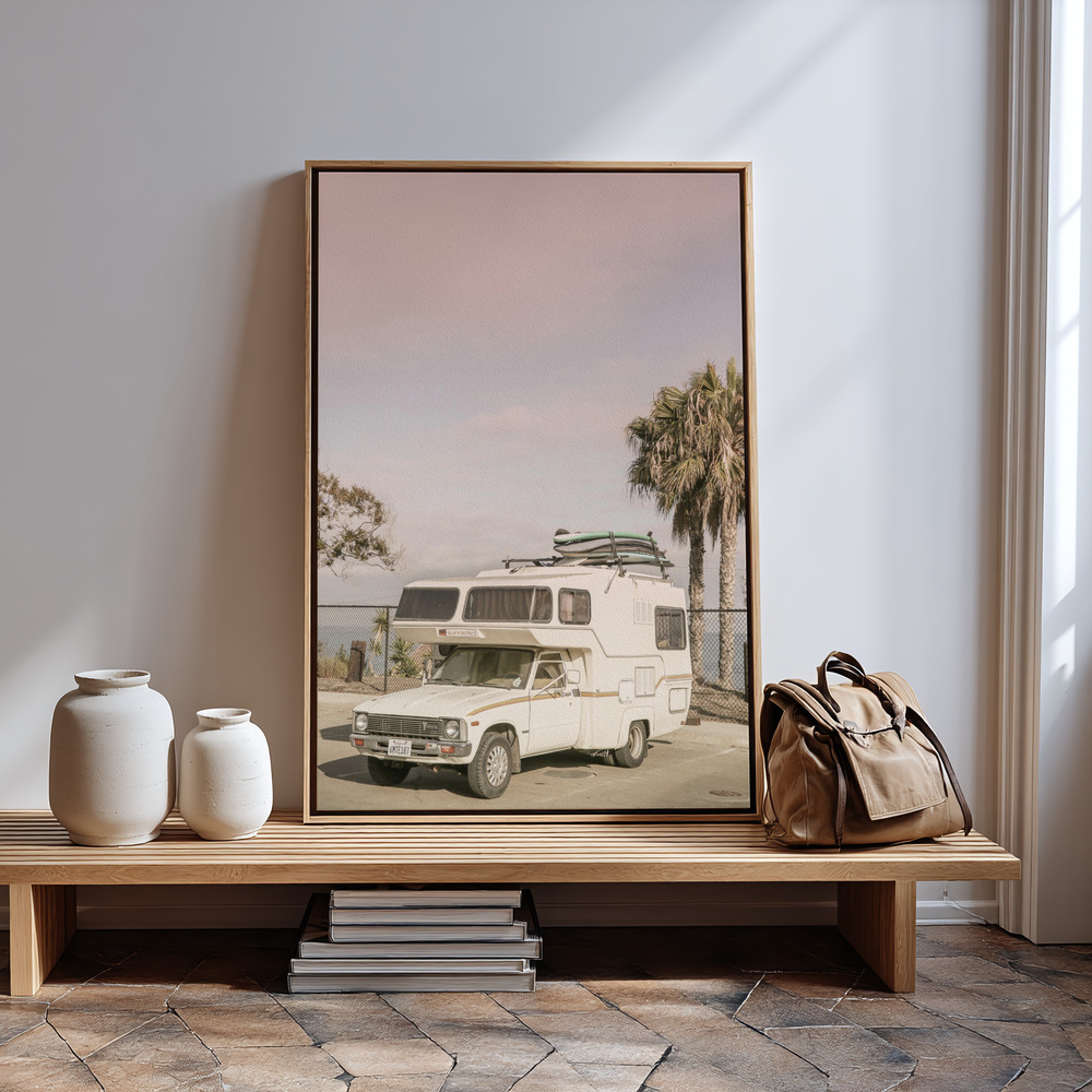 Canvas print - Surf Wagon in guest room