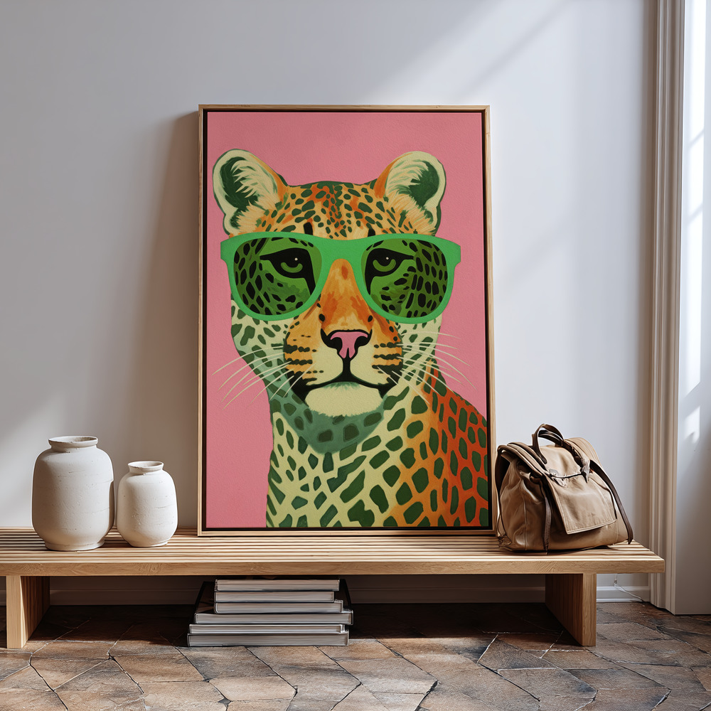 Canvas print - Leo With Glasses in guest room