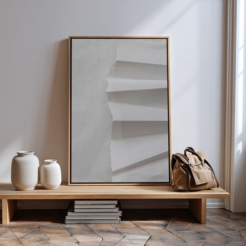 Canvas print - Paper Studies 12 in guest room