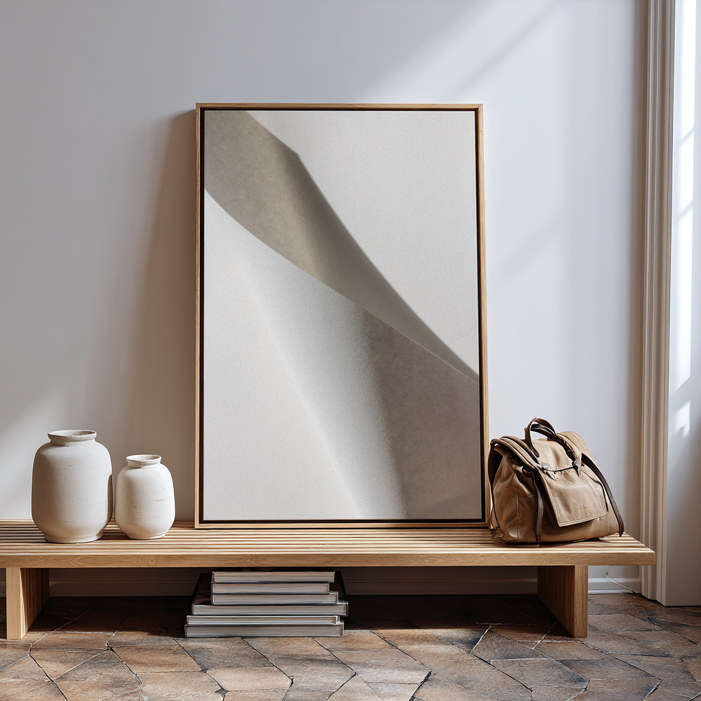 Canvas print - Paper Studies 15 in guest room