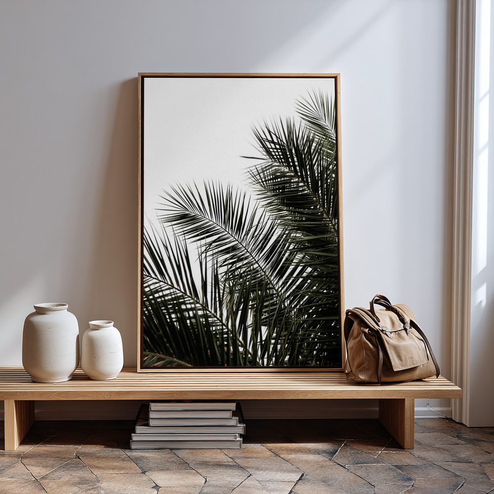 Canvas print - Palm Leaves 3 by the entrance