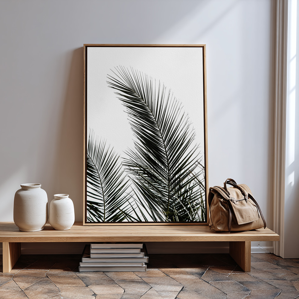 Toile - Palm Leaves 1 à l'entrée