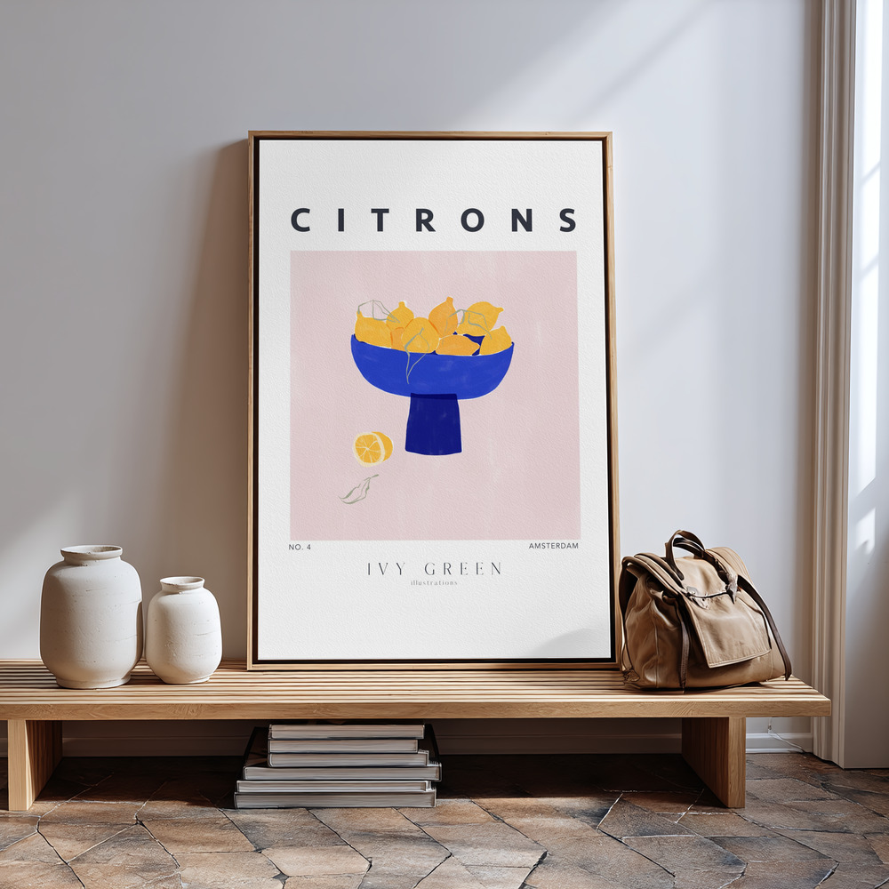 Canvas print - Lemons in guest room