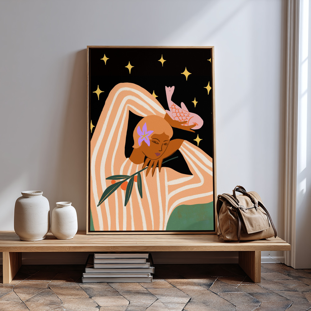 Canvas schilderi - Balance bij de ingang