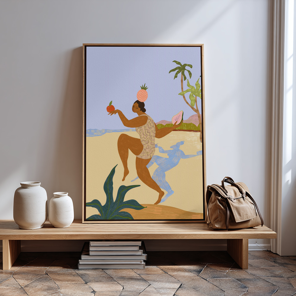 Leinwandbild - Balancing Act in guest room