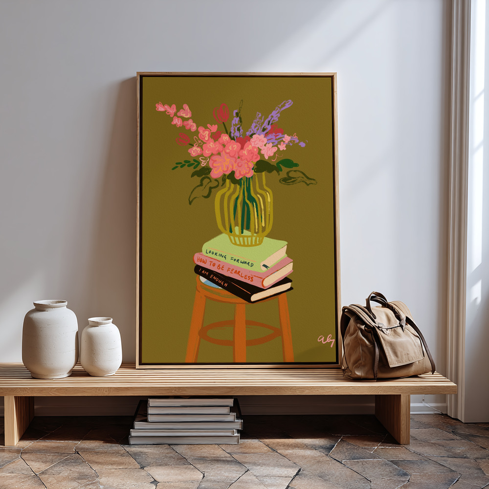 Lienzo - Floral Vase in guest room