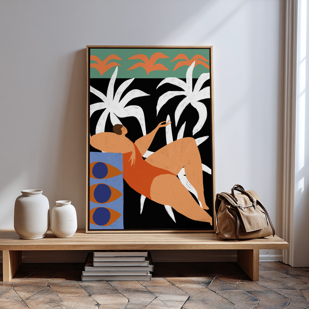 Lienzo - Lazing in guest room