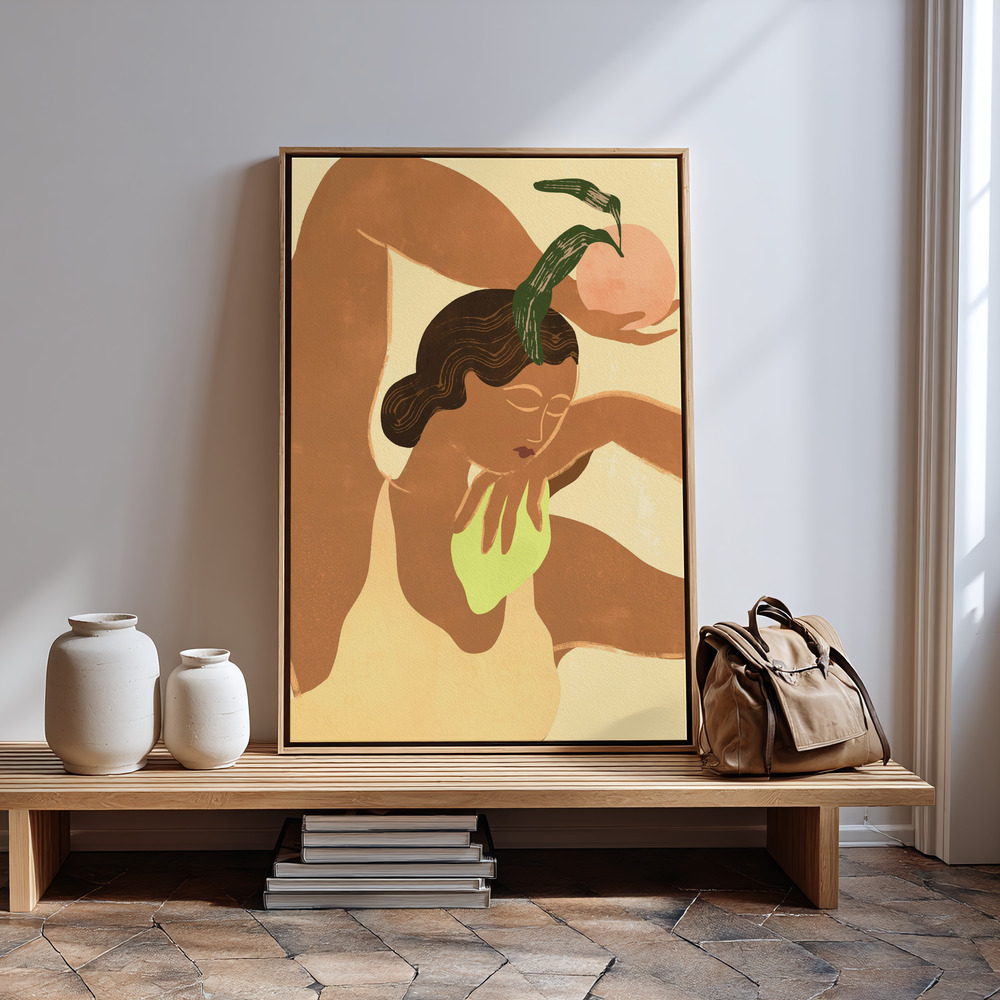 Canvas print - Lemonapple in guest room