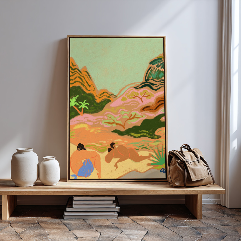Canvas print - Lazydaysinnature in guest room
