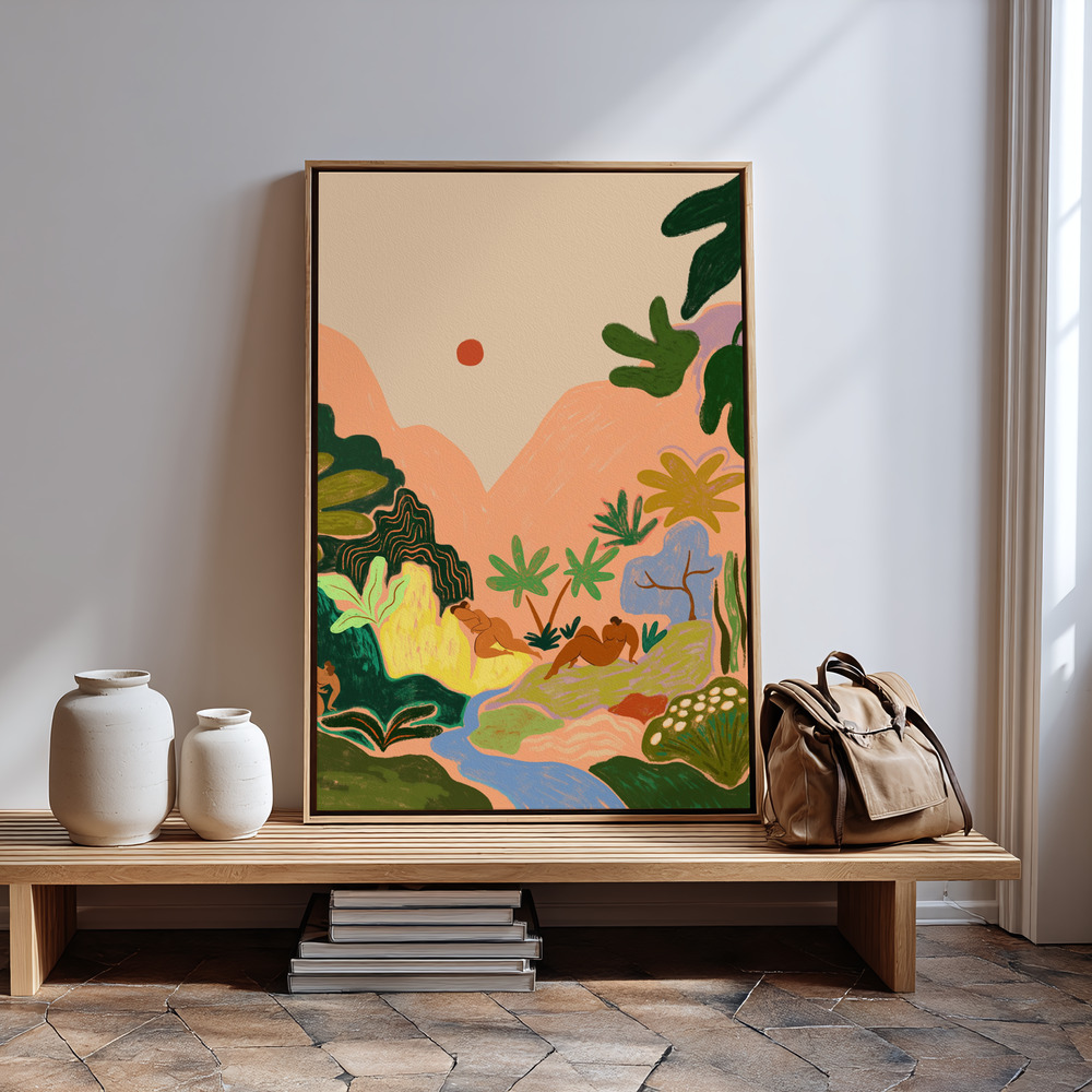 Leinwandbild - Lost In Paradise No2 in guest room