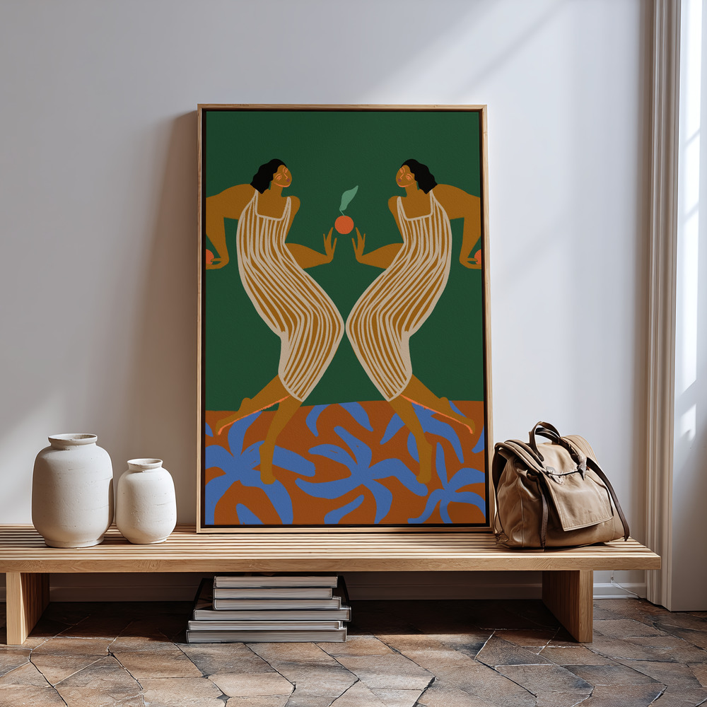 Canvas print - Mirror in guest room