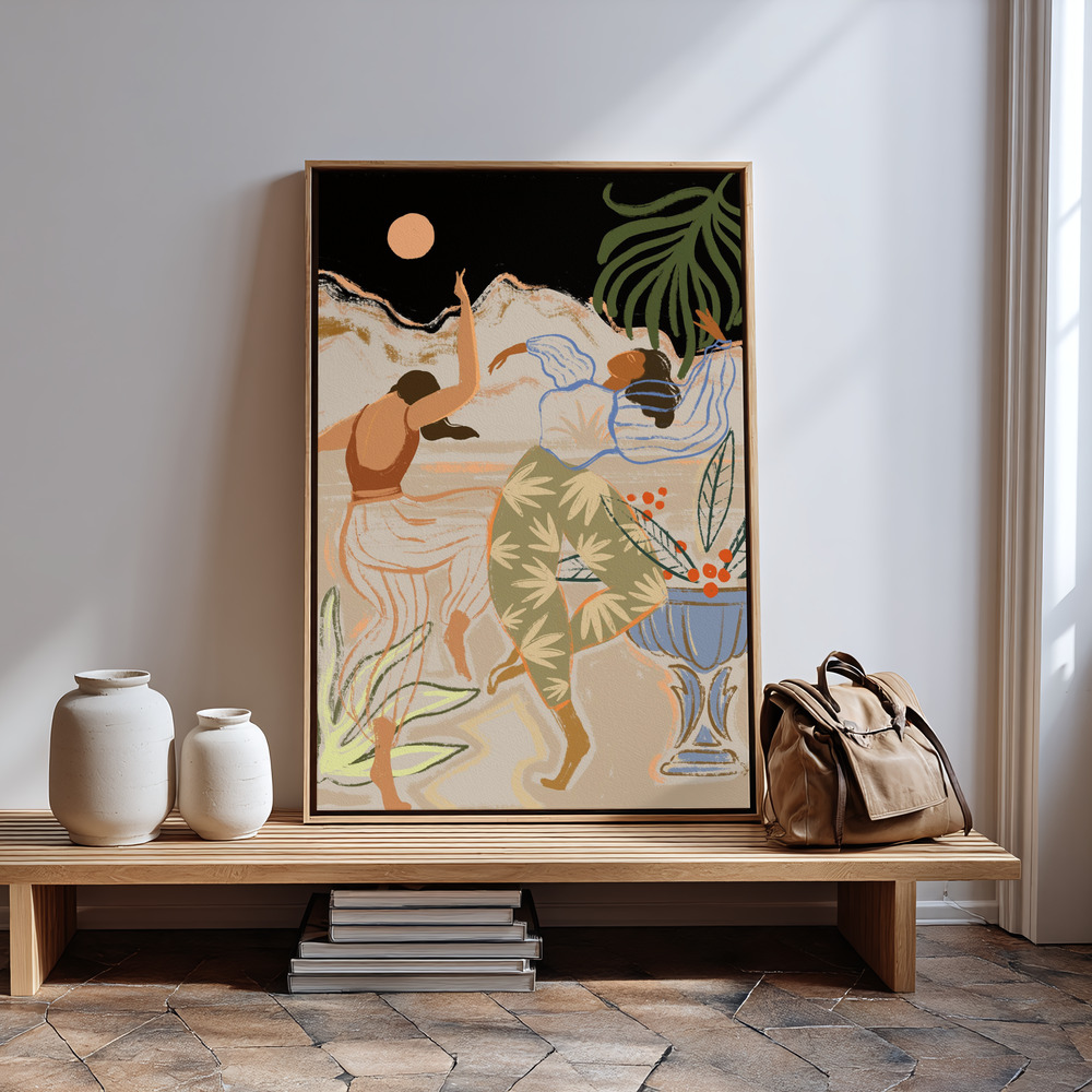 Canvas schilderi - Moonlightdance bij de ingang