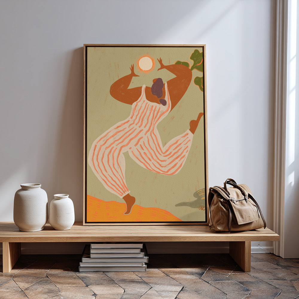 Canvas schilderi - Reach For The Sun bij de ingang