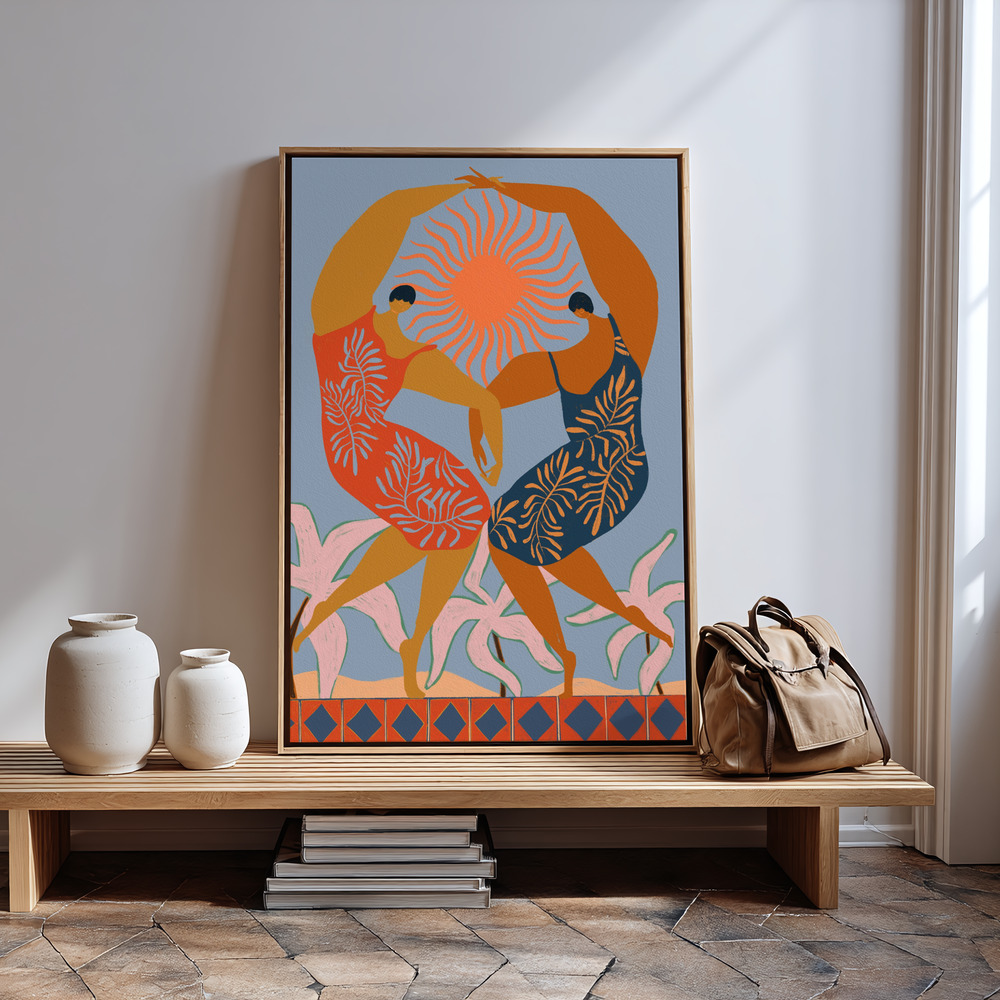 Canvas print - Sisterhood in guest room