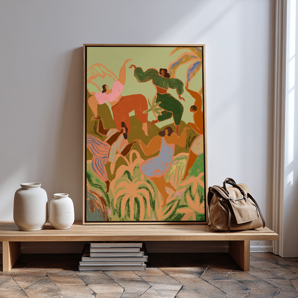 Canvas print - Spring Frolic in guest room