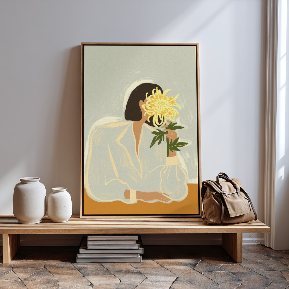 Canvas print - Thecrysanthemum in guest room
