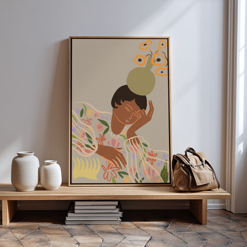 Canvas print - The Overthinker in guest room