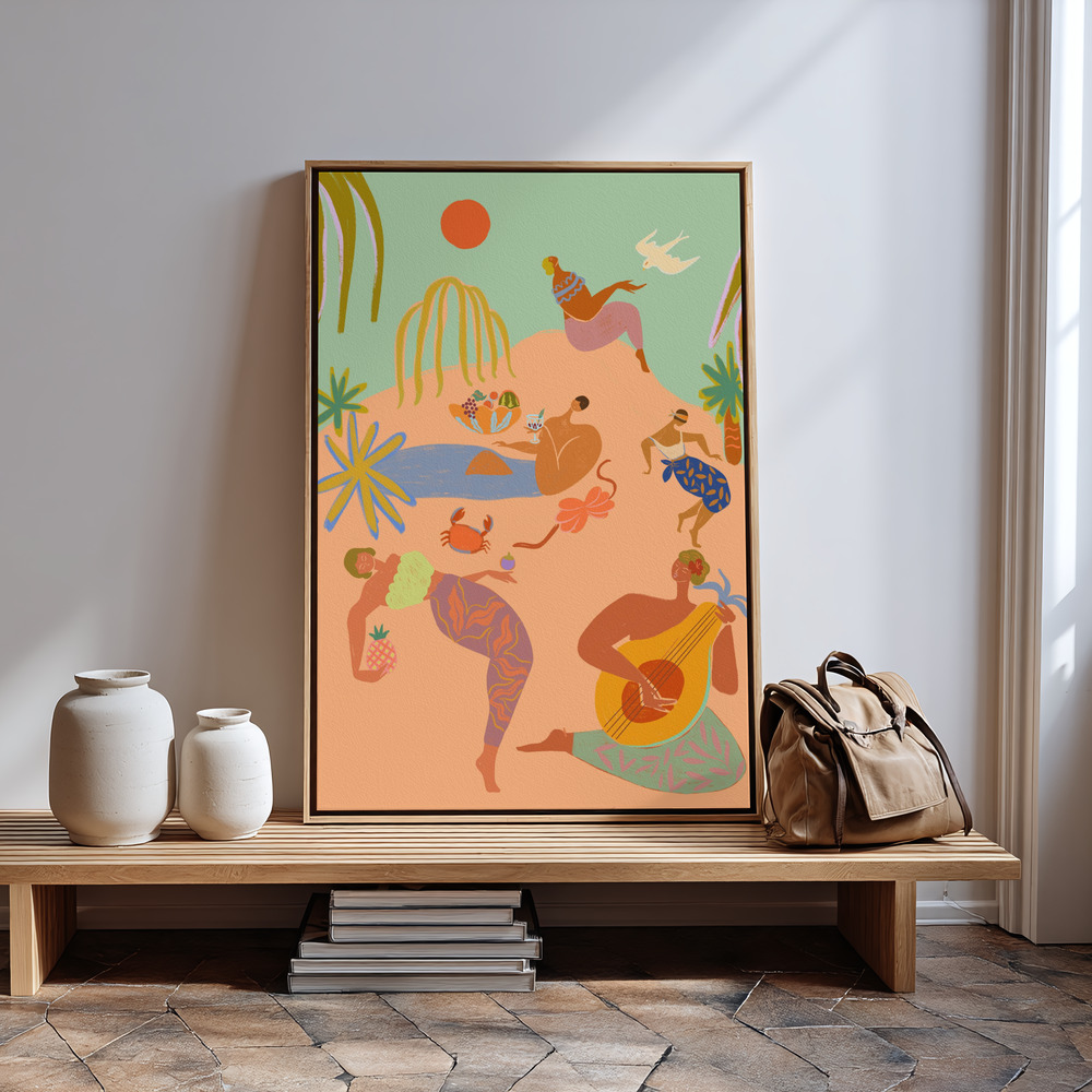 Canvas print - Vacation in guest room