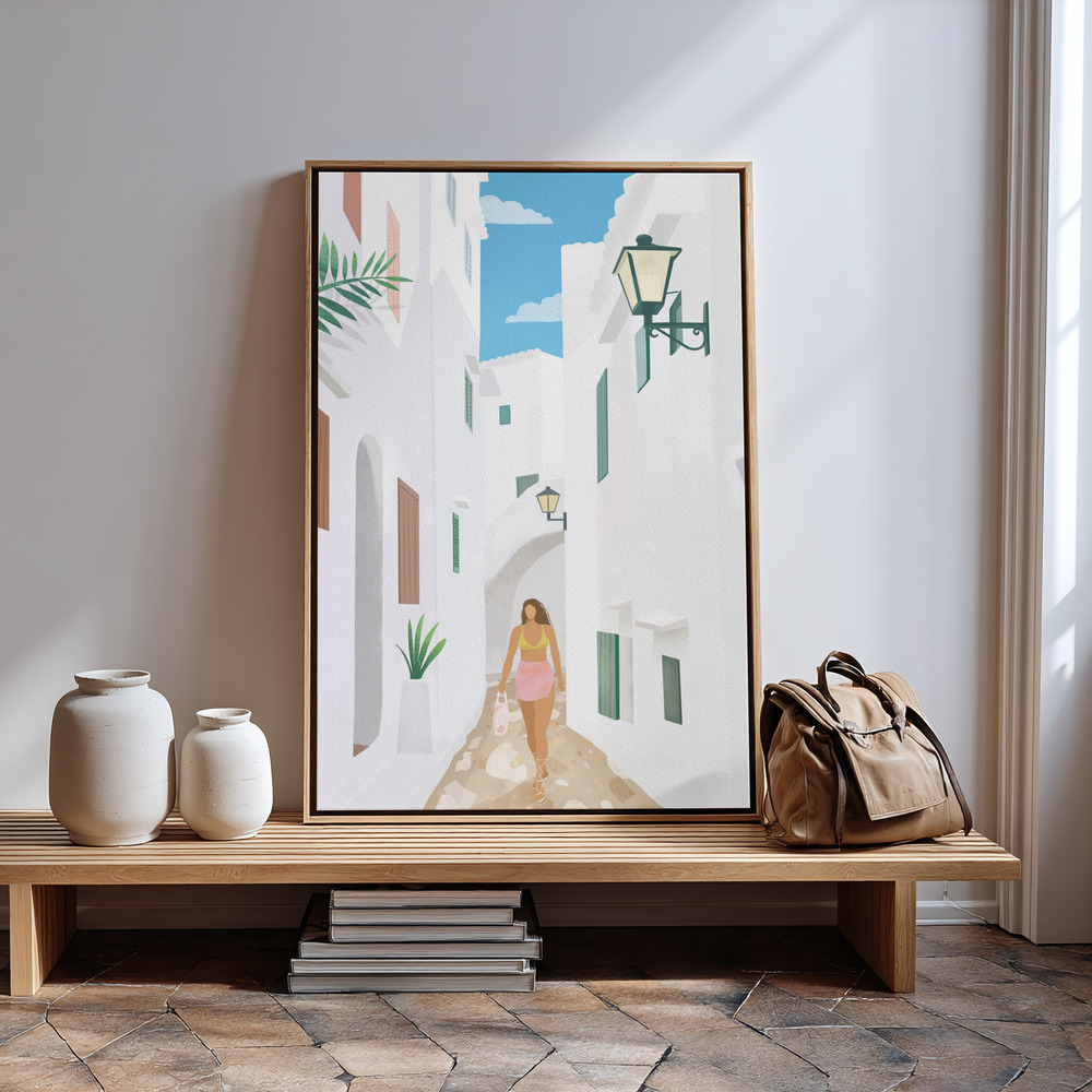 Stampe su tela - Menorca in guest room