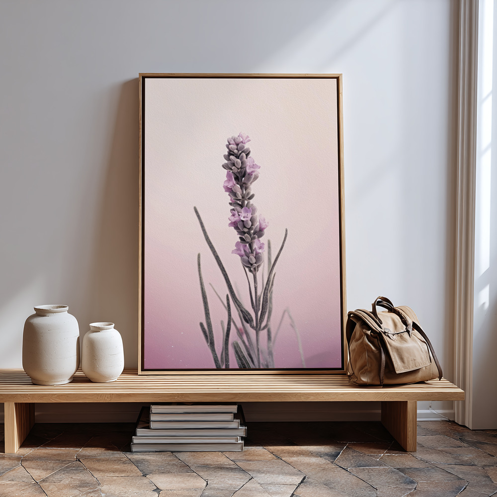 Canvas print - Pastel Lavender by the entrance