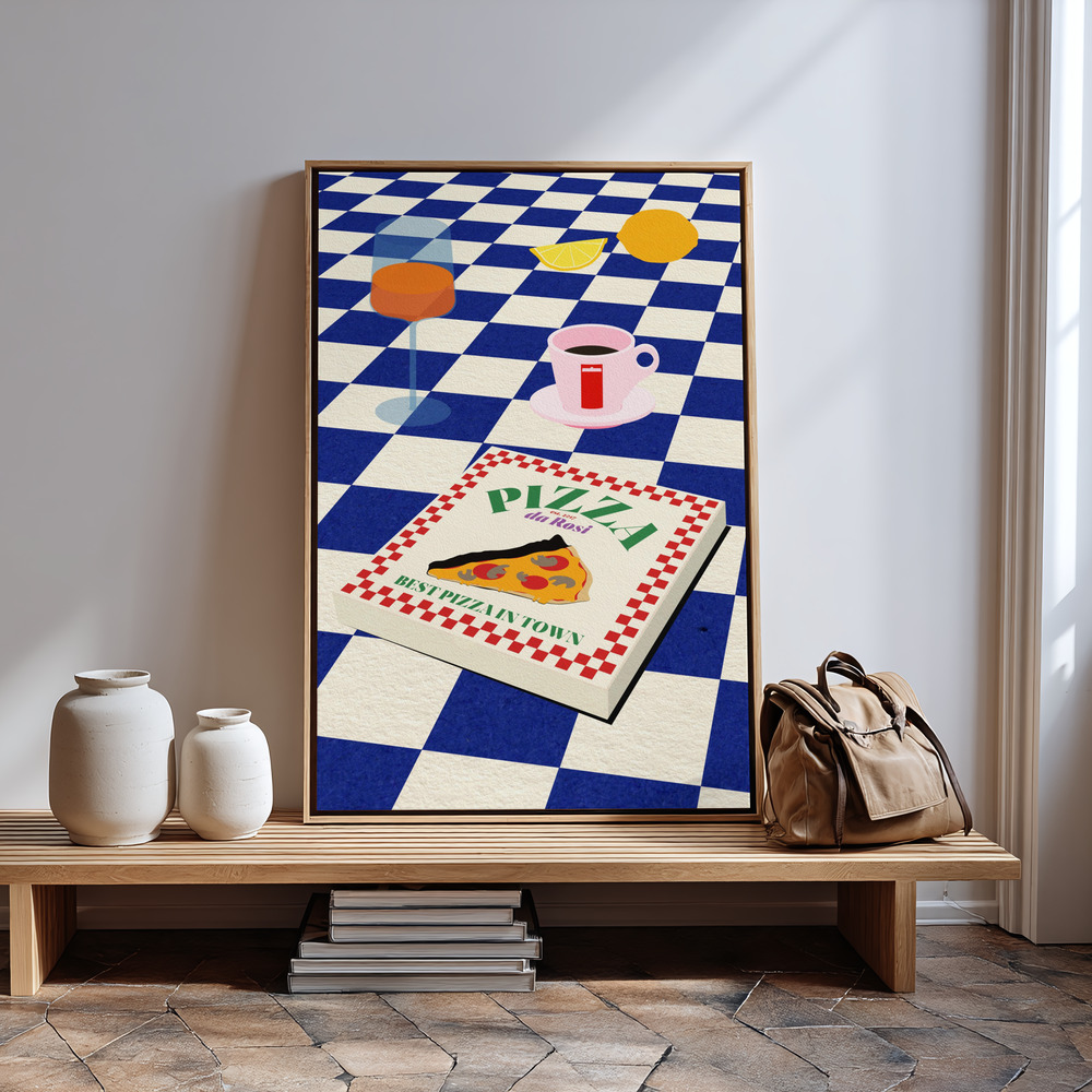 Canvas print - The Italian Menu in guest room