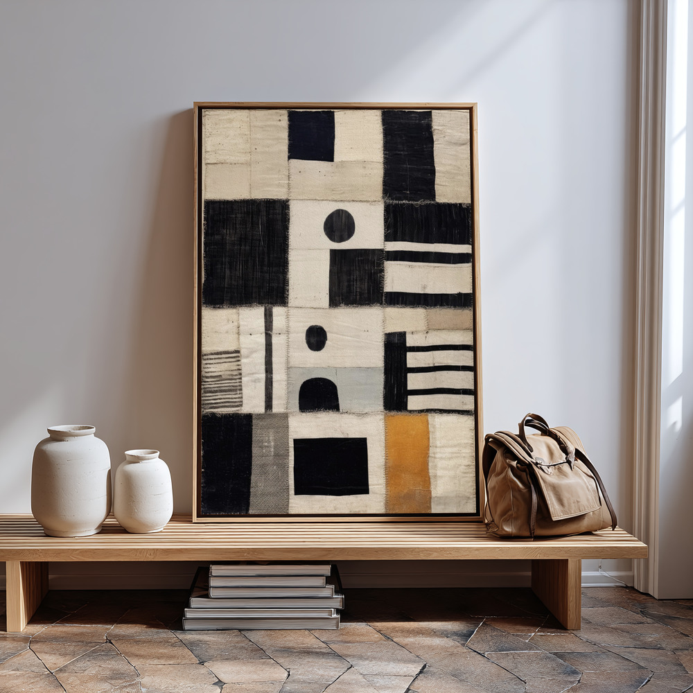 Canvas taulu - Sewn Fabric sisäänkäynnin luona