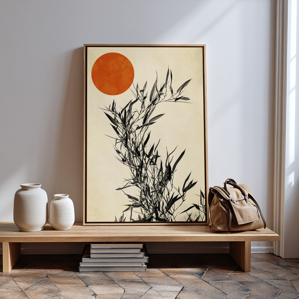 Lienzo - Japanese Birch in guest room
