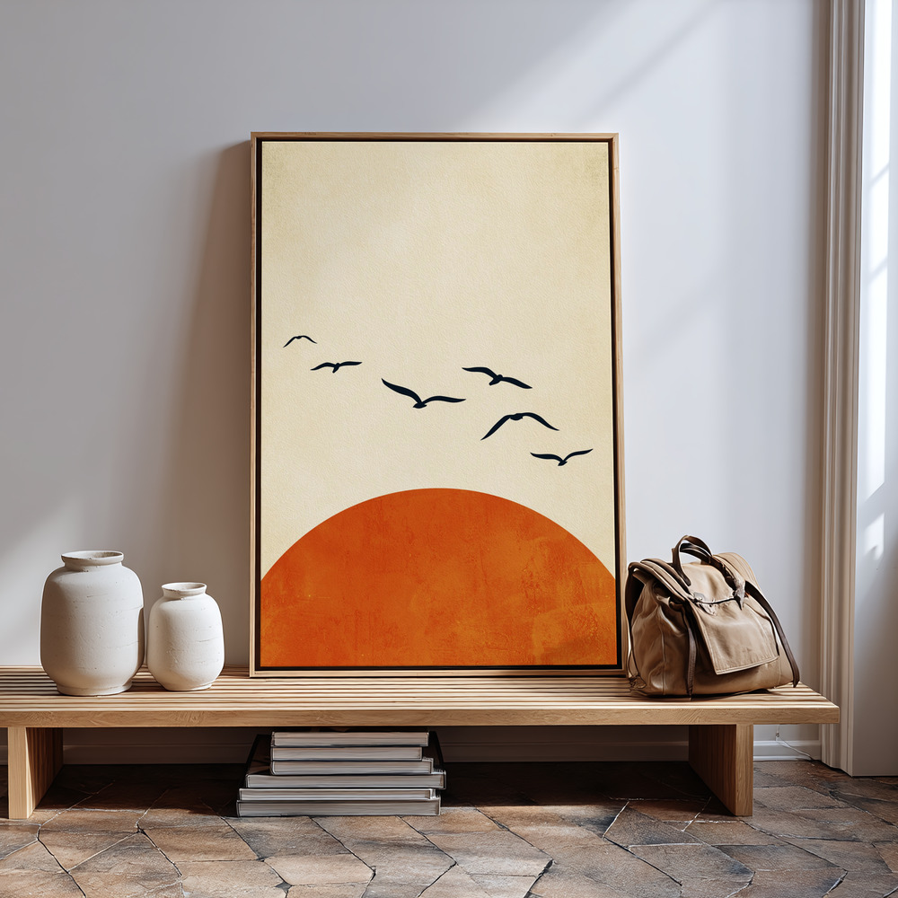 Canvas print - Sunset Dreams in guest room
