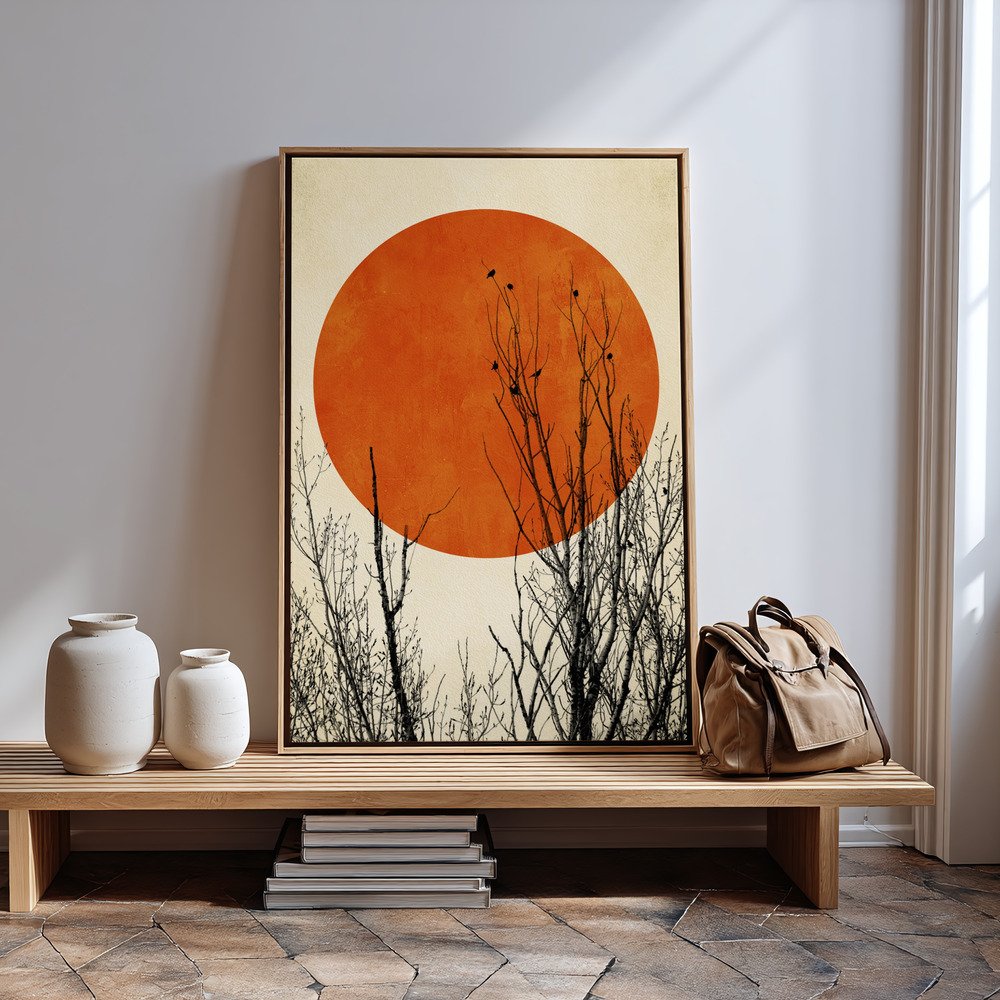 Canvas schilderi - Winter Glow in guest room
