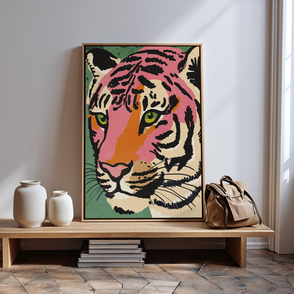 Canvas schilderi - Strong Look bij de ingang