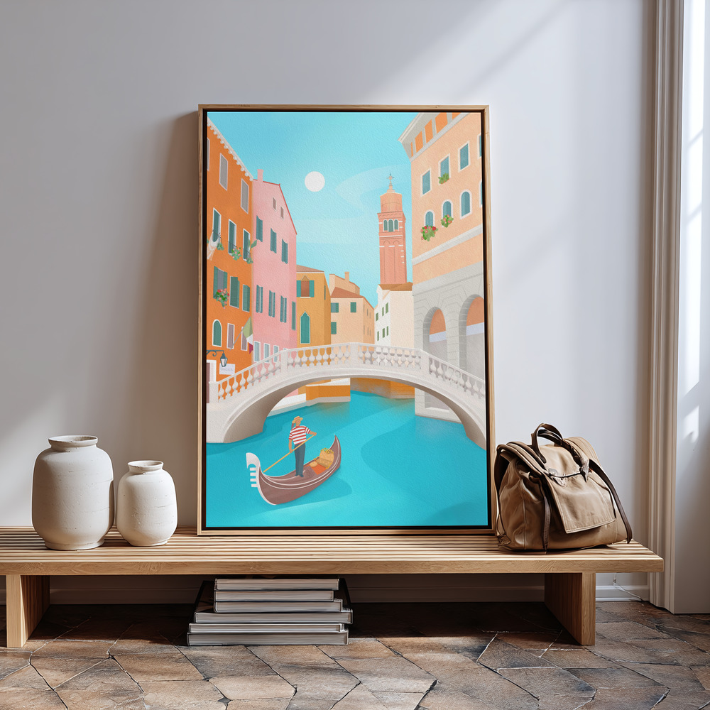 Canvastavla Venice - Tavla in guest room