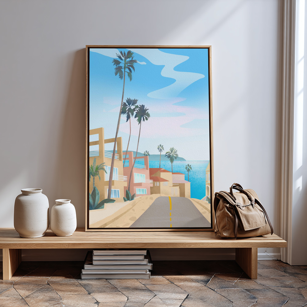 Canvas print - California in guest room