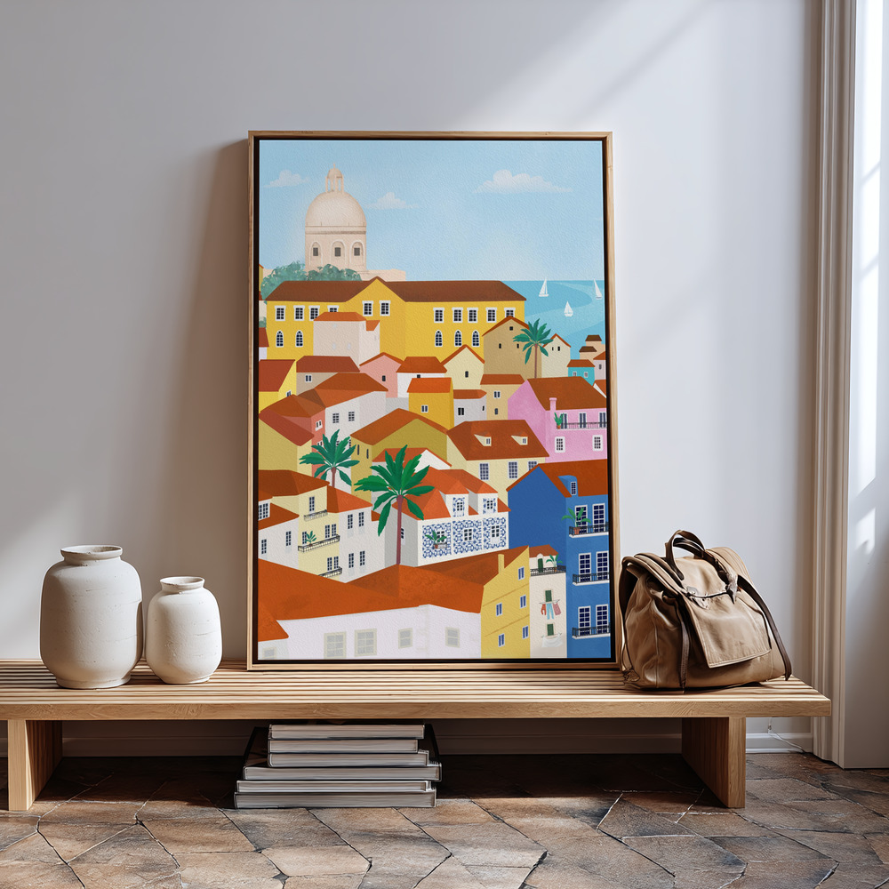 Canvas print - Lisabon in guest room
