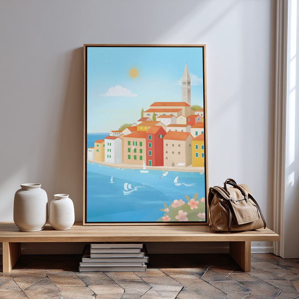 Canvas print - Rovinj in guest room