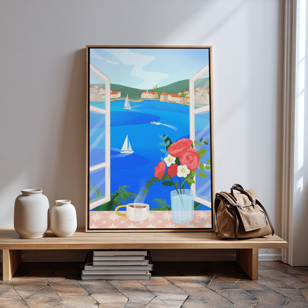 Canvas print - Island View in guest room