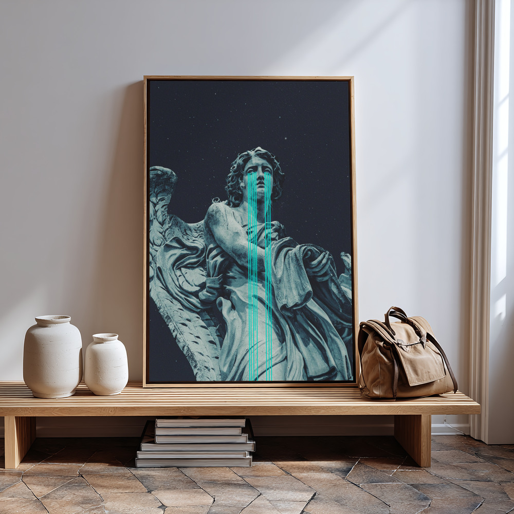 Leinwandbild - Angel Came in guest room