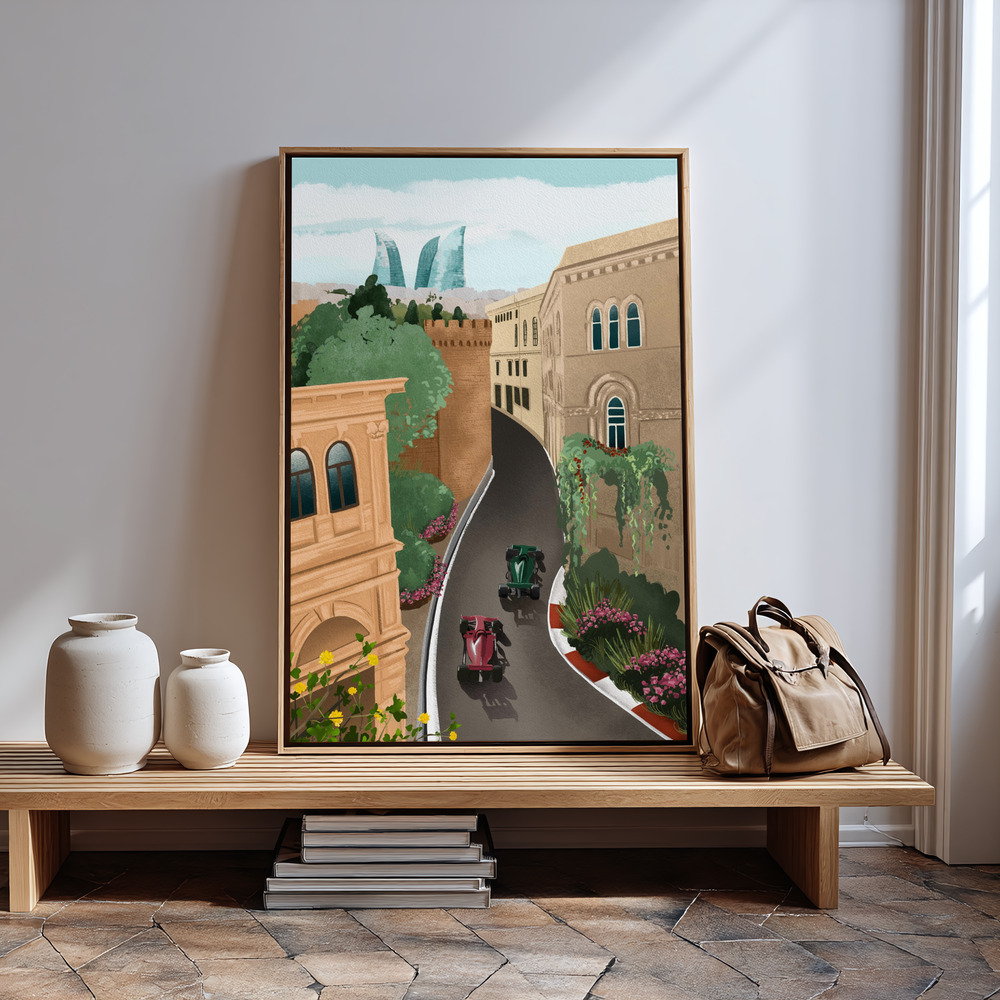 Stampe su tela - Baku Azerbeidzjan in guest room