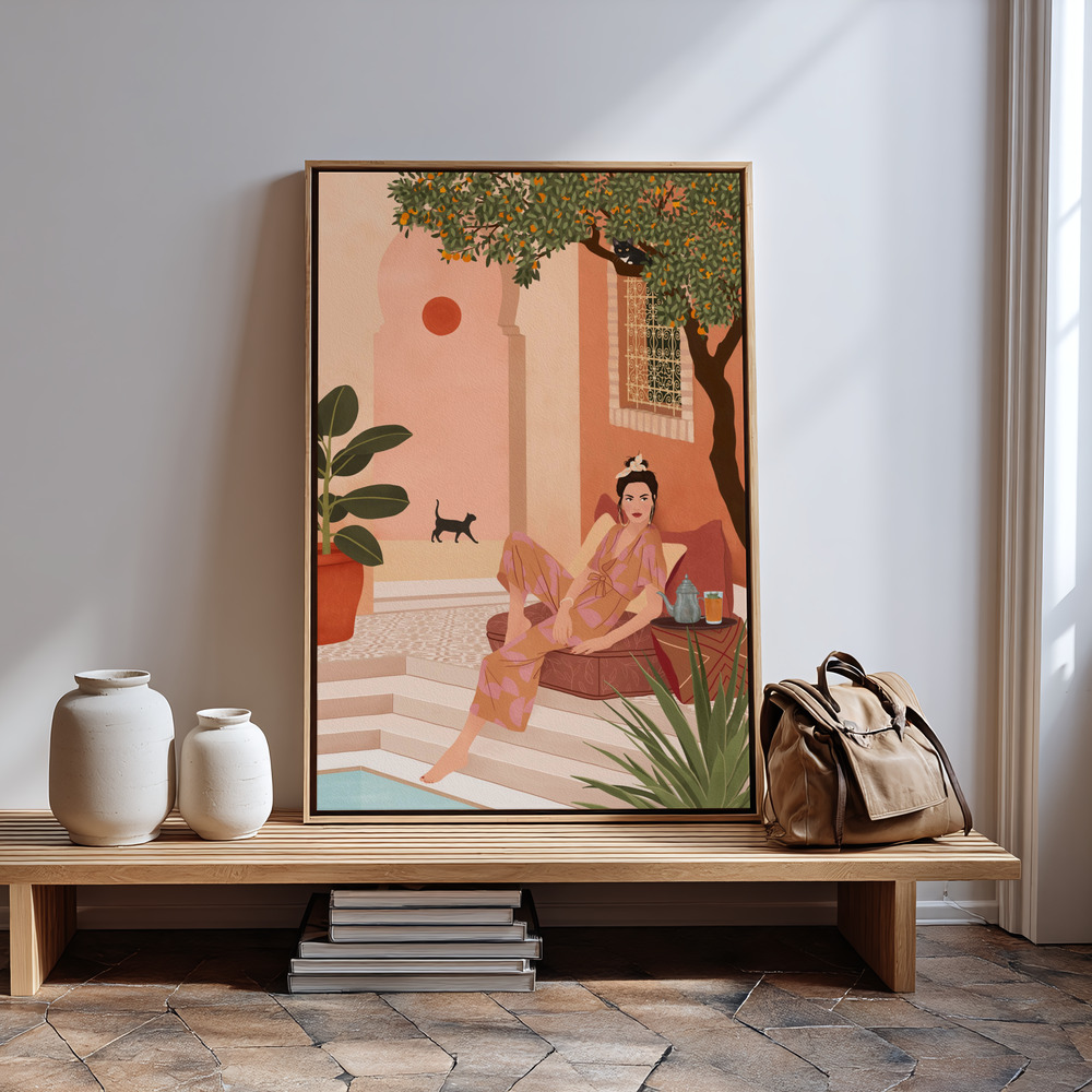 Canvas print - Secret Garden in guest room