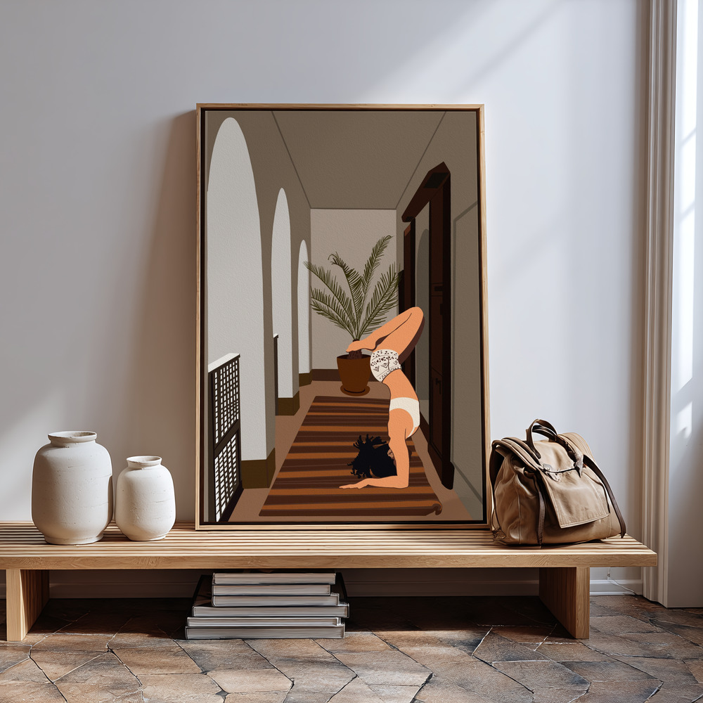 Canvas print - Balance in Motion by the entrance