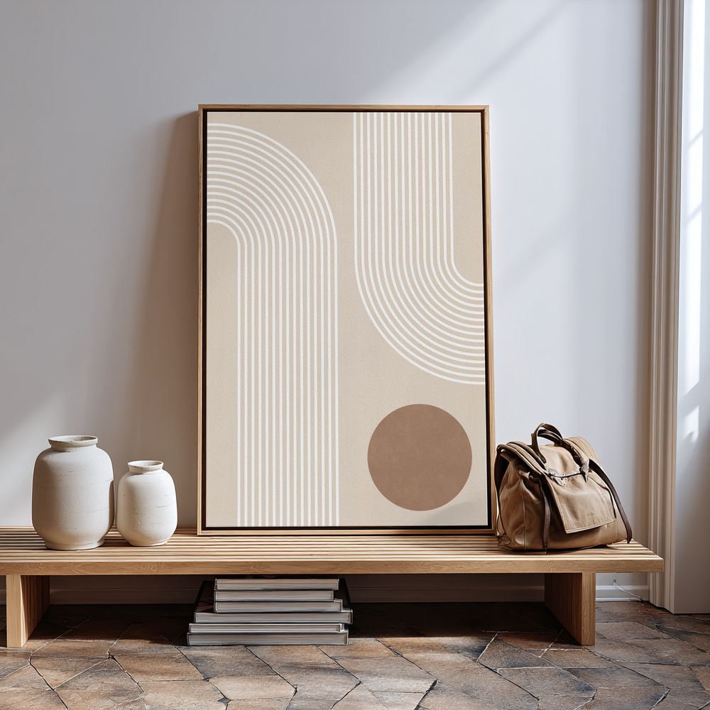 Toile - Beige Arc Affiche - No.1 à l'entrée
