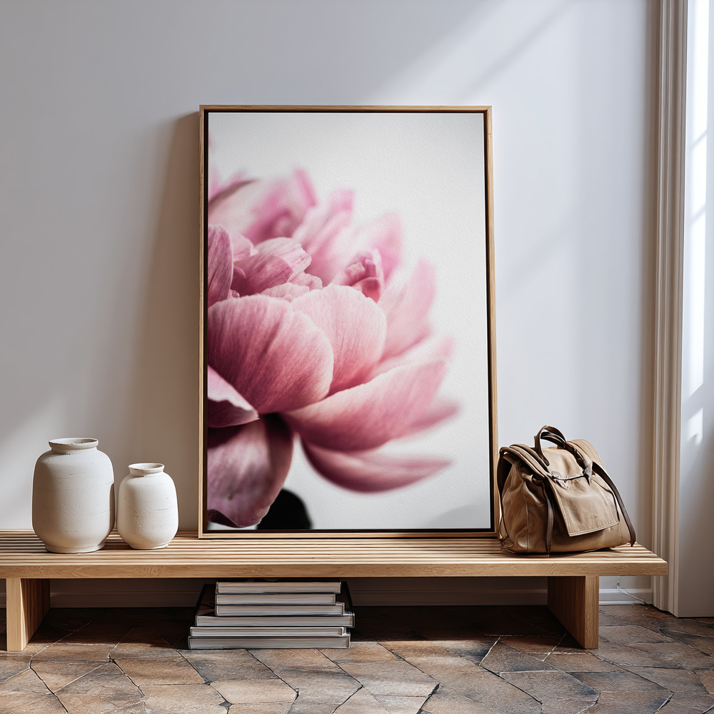 Canvas schilderi - Peony 1 bij de ingang