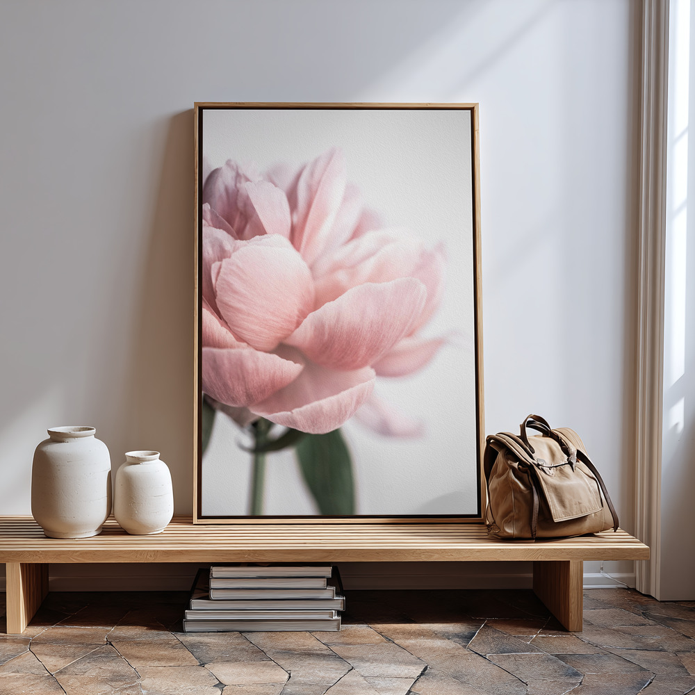 Canvas schilderi - Peony 3 bij de ingang