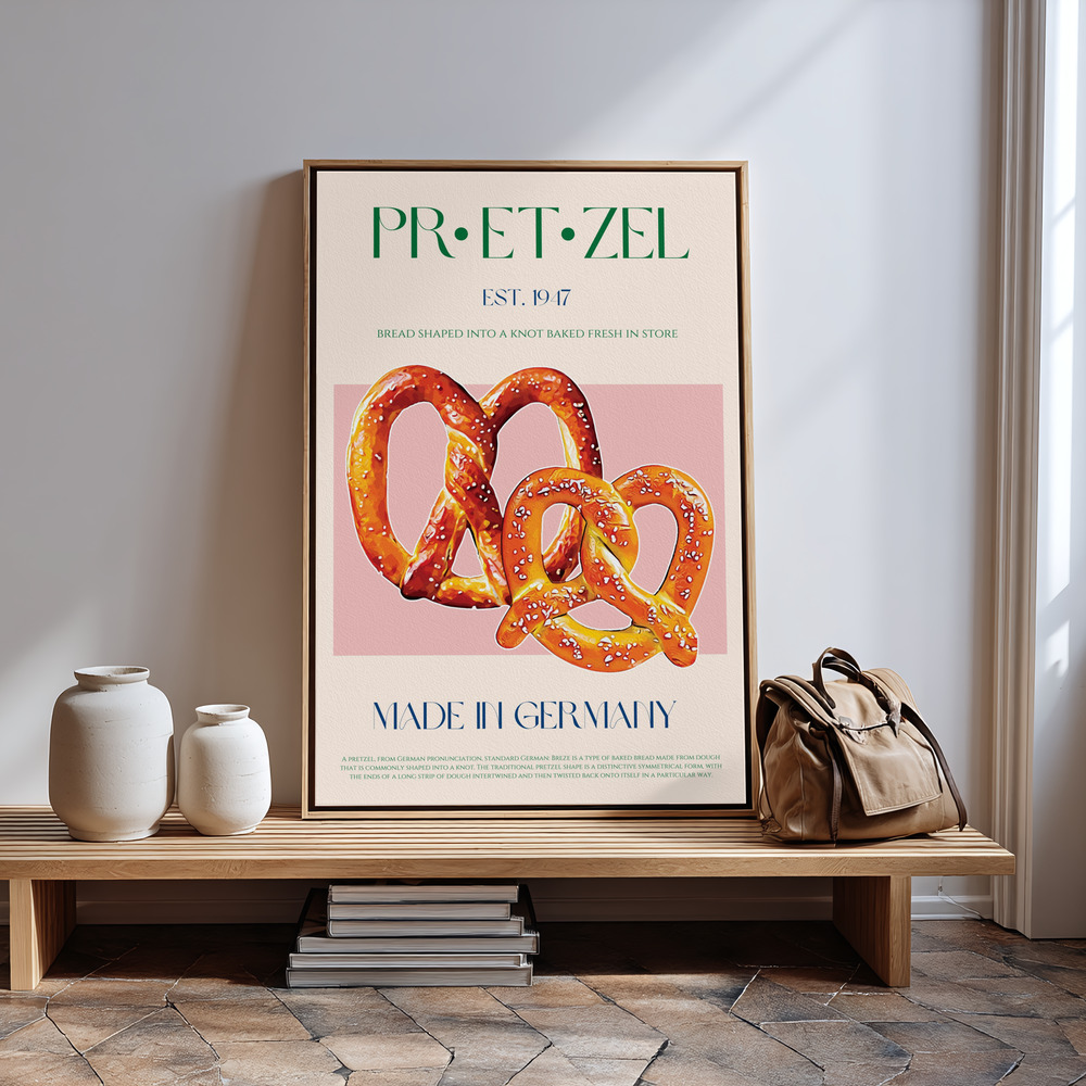 Stampe su tela - Pretzel Print in guest room