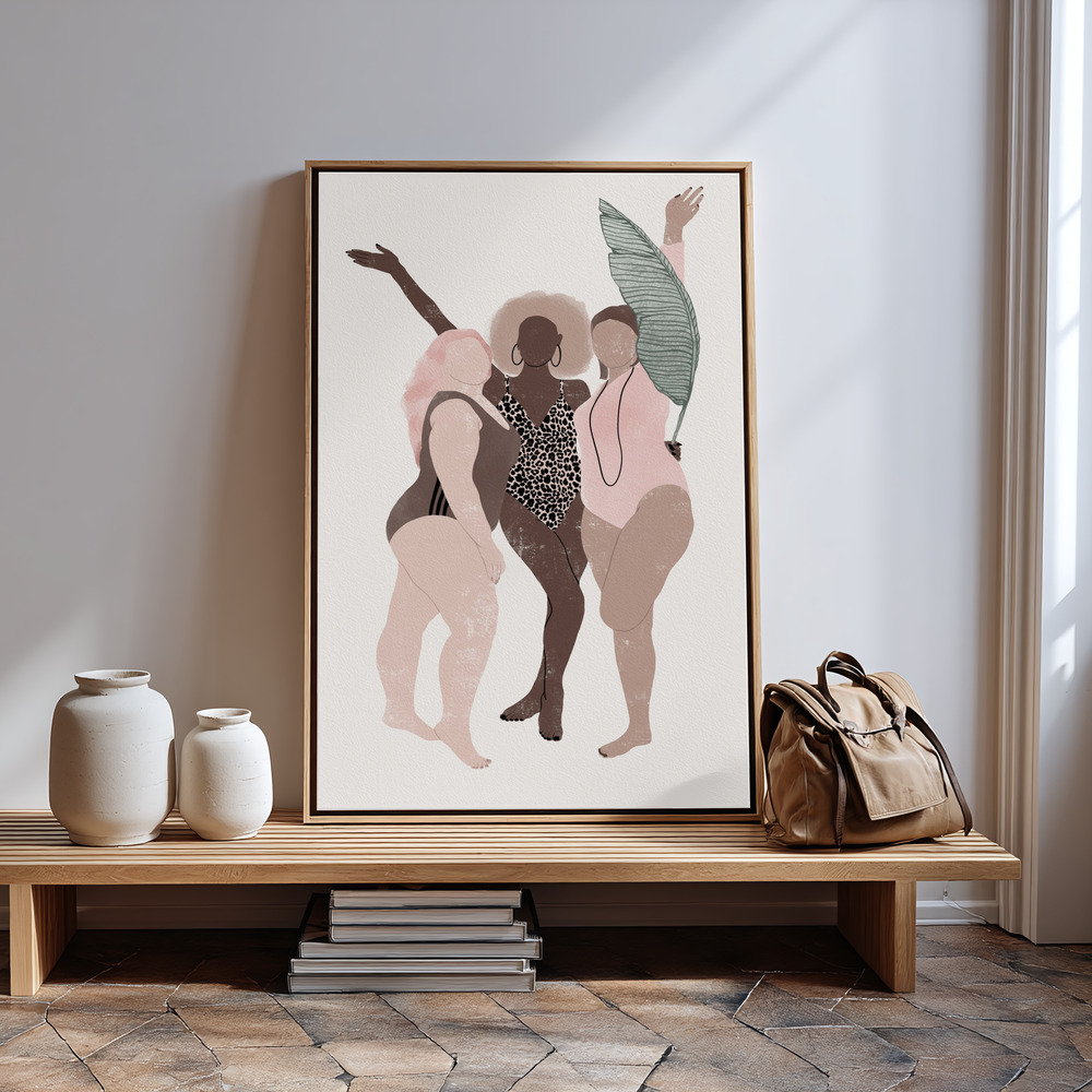 Canvas print - FEMME SAFARI nr 5 in guest room