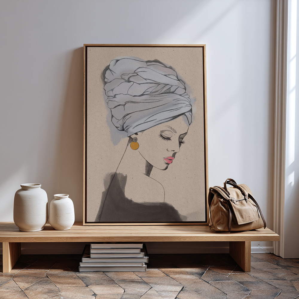 Canvas print - SIZZLA in guest room