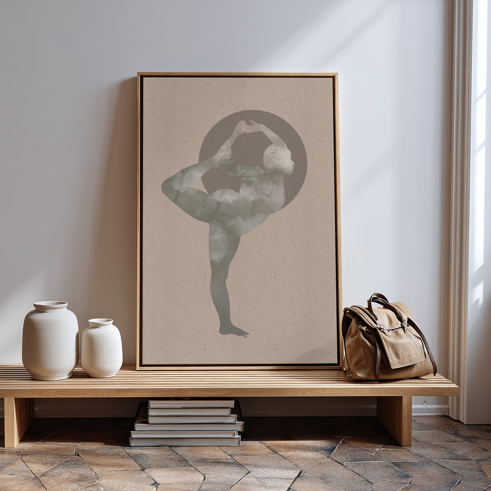 Lienzo - Namaste yoga in guest room