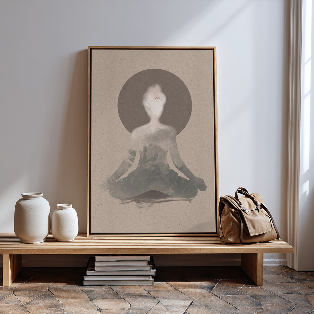 Obraz na płótnie - Yoga in guest room