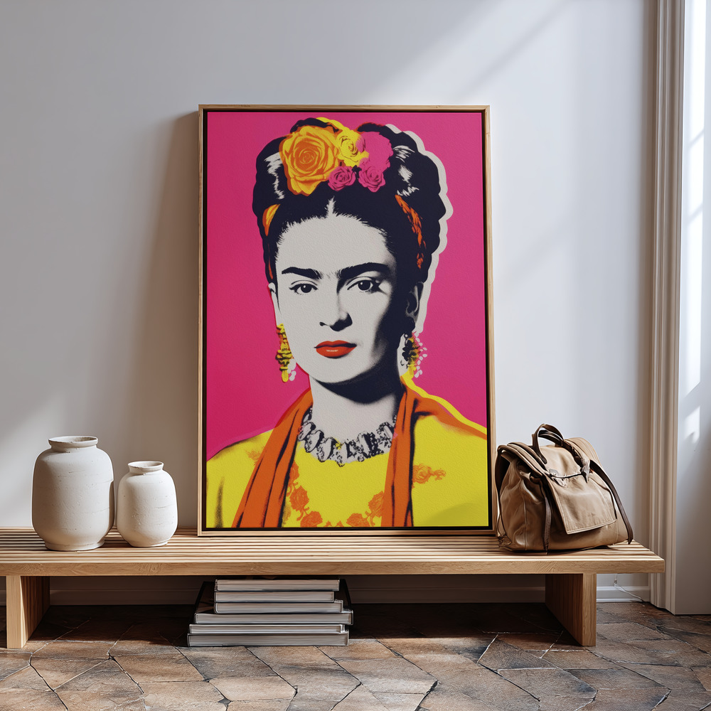 Canvas print - Vibrant Iconic Portrait by the entrance
