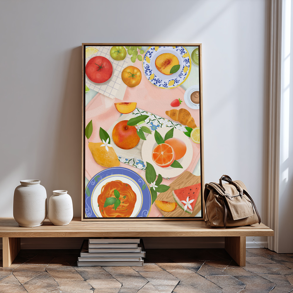 Canvas print - Summer Brunch in guest room