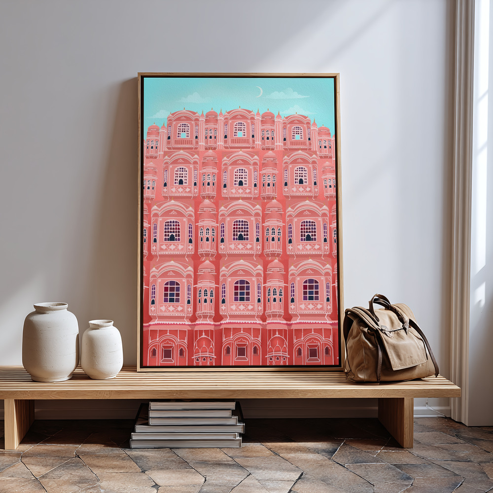 Canvas print - Jaipur, India in guest room